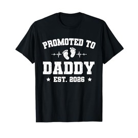 Promoted to Daddy Est 2026 Pregnancy Announcement New Dad T-Shirt