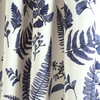Lush Decor White-and-Navy Devonia Room-Darkening Window Curtain Set, 84 in