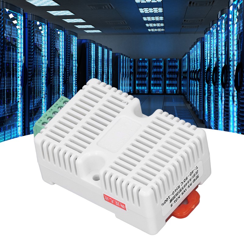 Temperature Humidity Sensor Module RS485 Communication 35mm Rail Installation Temp