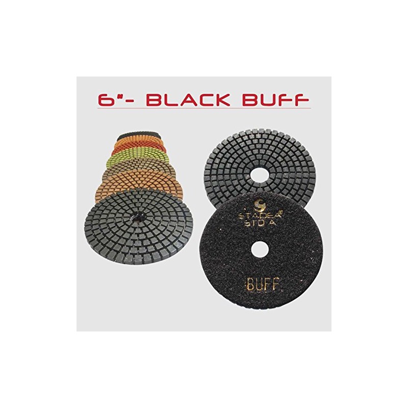STADEA Premium Grade Wet 6" Diamond Polishing Pads 8 Pcs
