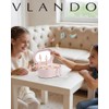 VLANDO Joyero musical para niñas, diseño ovalado con bailarina giratoria