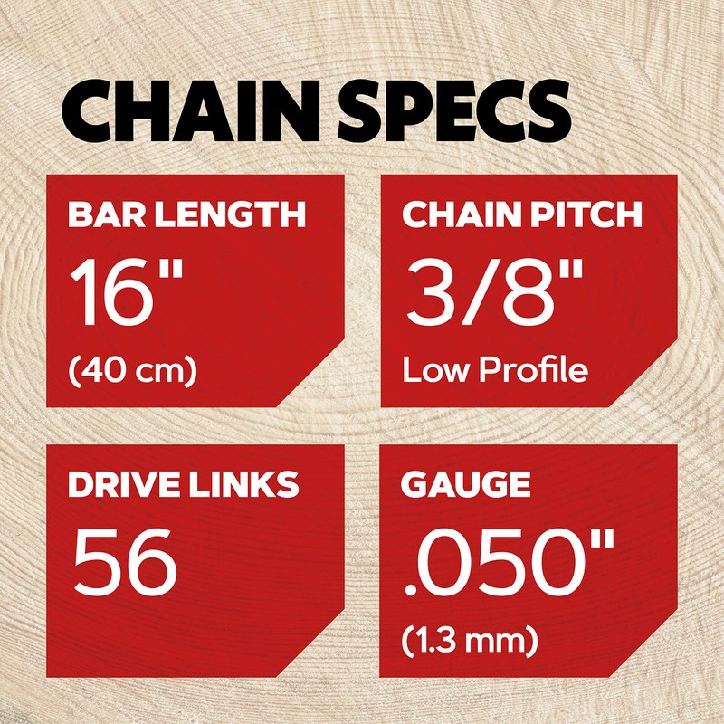 Oregon Chainsaw Chain for 16-Inch (40 cm) Bar -56 Drive