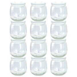 TOFOAN Baby Food Storage Containers,12 Pack Baby Food Containers with Lids,6 oz Glass Baby Food Jars,Small Snack Containers for Toddlers,Thickened Baby Food Storage Containers for Infant and Baby