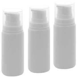 Empty Kosmetex Airless Pump Dispenser 200 ml with Inner Bag, Cream Dispenser, Lotion and Gel Dispenser for Filling Yourself, 3 x 200 ml