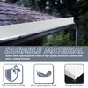 Flamorrow 4 Pack Aluminum Gutter Valley Splash Guards, Rainwater Roofing