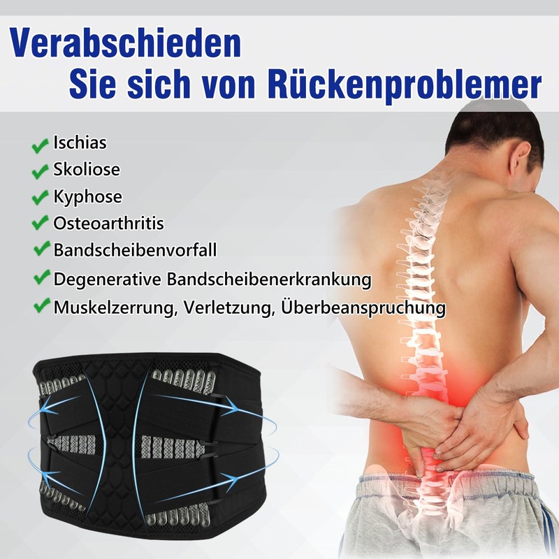 Jarade Microfibre Adjustable Back Support for Lumbar Support with Velcro