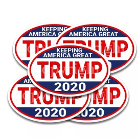 Trump 2020 Mini Stickers Keeping American Great Decals 3" wide 5 pack RWB Rbdr