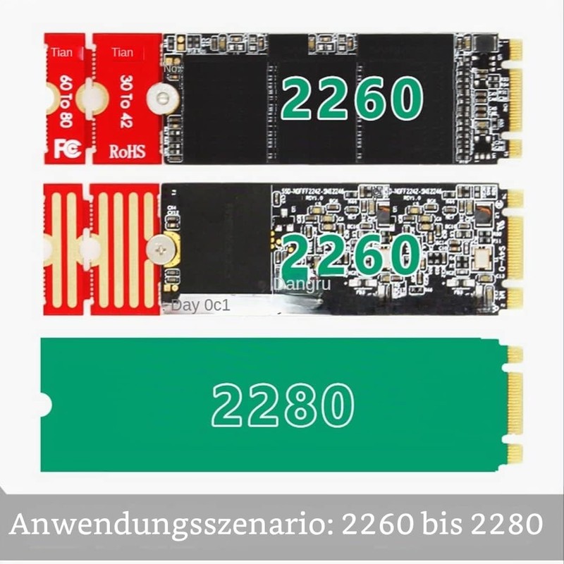 Niejgay 1 x M2 M2PLUS NGFF NVME M.2 Extended Transfer