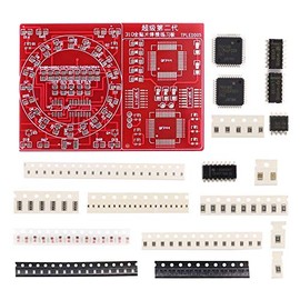 D DZRCOXI Soldering Practice Kit,DIY SMD SMT Welding Practice Soldering Skill Training Board (Soldering-120 Elements)