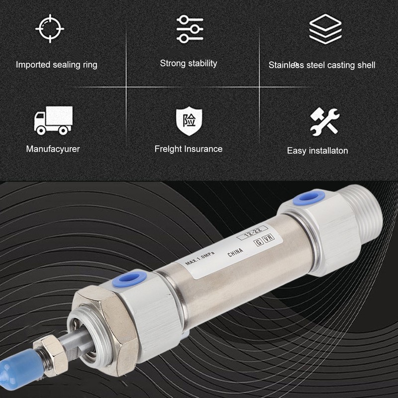 Air Cylinder Pneumatic SMC Type Screwed Piston Rod 2 Action