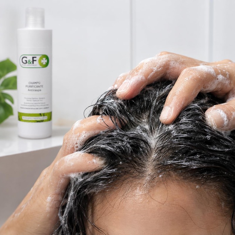Anti-dandruff shampoo. Shampoo oily hair in a 300 ml bottle.