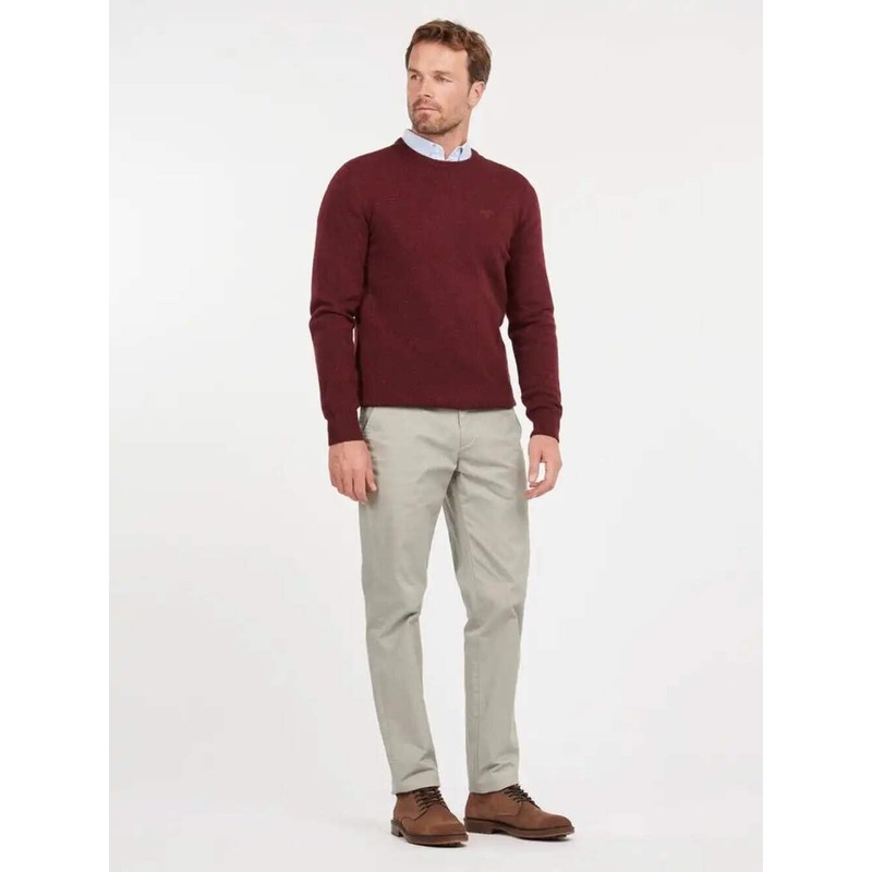 Barbour MKN0844 Harren XL Crew Neck Knitwear, red