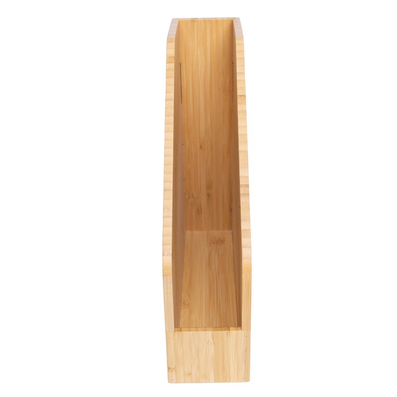 Ninebendstreams 2 Pack Bamboo Magazine File Holder Book Holder Frames