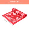 Gadpiparty Romantic Heart Printed Table Runner Valentine's Day Decor Kitchen