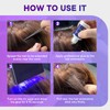 DLITISH V Light Hair Extension Kit UV LED Hair Lamp