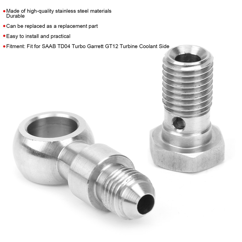 M12 Oil Feed Banjo Bolt Kit Fit for SAAB TD04