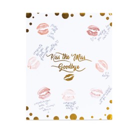 Kiss The Miss Hen Party Brides Made Game Accessories Goodbye Gold Foil Do Gift Keepsake Bride to be
