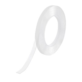 Azinoo Strong Double Sided Mounting Tape, Heavy Duty Adhesive Tape, Clear Removable Tape for Home, Office, DIY - Multipurpose, Strong Hold, Damage-Free Wall Hanging Strips(0.4in, 20ft)