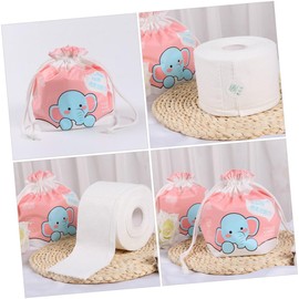 Gatuida 2rolls Disposable Cleansing Towelettes Dual-sided Makeup Remover Wipes Cotton Facial Tissue for Wet Dry Use for Face and Makeup Removal White