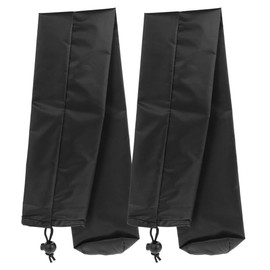 TOPPERFUN 2Pcs Windshield Wiper Blade Covers - 26.3x3.7in Waterproof Polyester Protectors for RV - Car SUV and Truck Gray Wiper Blade Covers for Rain Snow and Bird Droppings