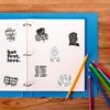 50Pcs Inspirational Positive Stickers,Black White Motivational Quotes Words Sticker for