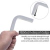 PEUTIER 7pcs Square Head Wrench Set, 3/4/5/6/7/8/10mm L-Shaped Wrench Chrome