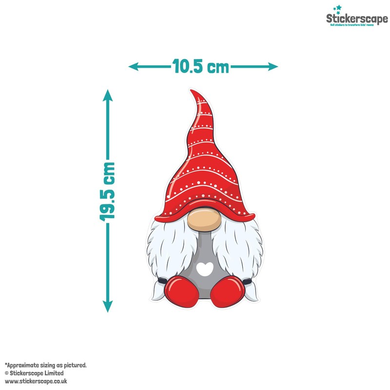 Stickerscape Christmas Gonks Window Stickers (Gnomes)| Christmas Window Decorations to