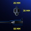 Maximm Cable 30 Feet 360° Rotating Flat Plug Extension Cord/Wire,