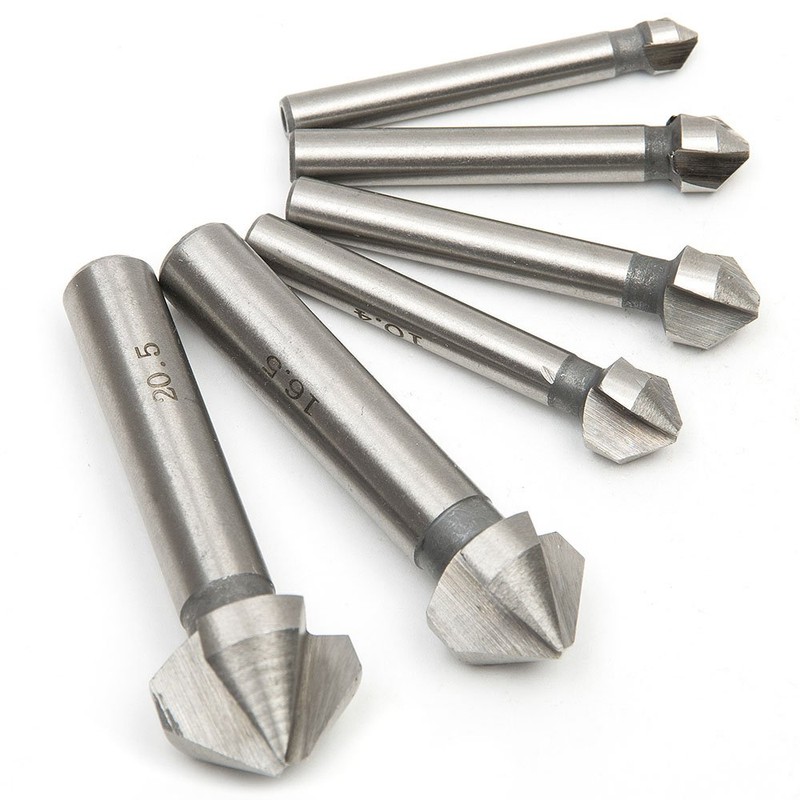 MALAYAS 3 flute 90° HSS Chamfer Cutter End Mill Drill