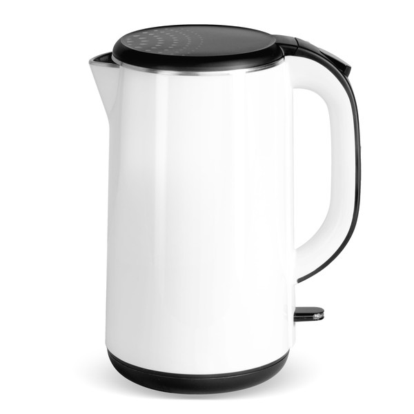 YSSOA Electric Kettle, 1.8L Double Wall, 304 Stainless Steel Interior,