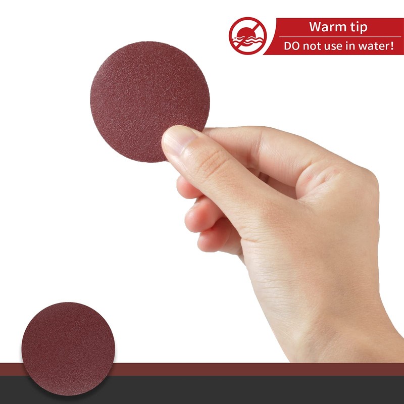 LEONTOOL 2 Inches Hook and Loop Sanding Discs 240 Grit