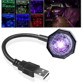 USB Star Night Light,3 Colors-9 Lighting Modes,Adjustable Interior Car Lights,Bending Freely Portable Romantic Star Light Decorations for Car Bedroom Ceiling Party,Plug and Play