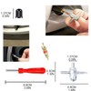 62-Piece Tyre Valve Tool Set, Valve Core Repair Tool, Way