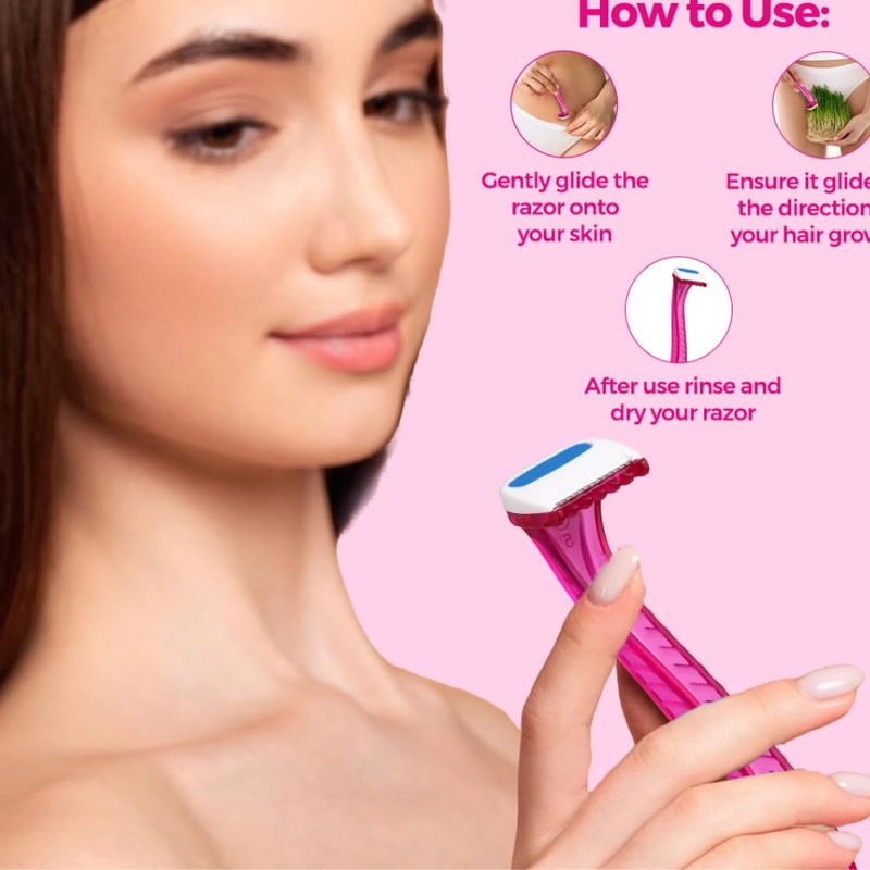 Floren Bikini Line Razor for Women | Aloe Vera &