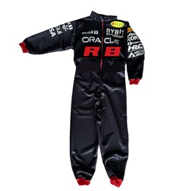 Cosplay - Disfraz de Piloto de Carreras - Traje Azul con Rojo (4 Años)