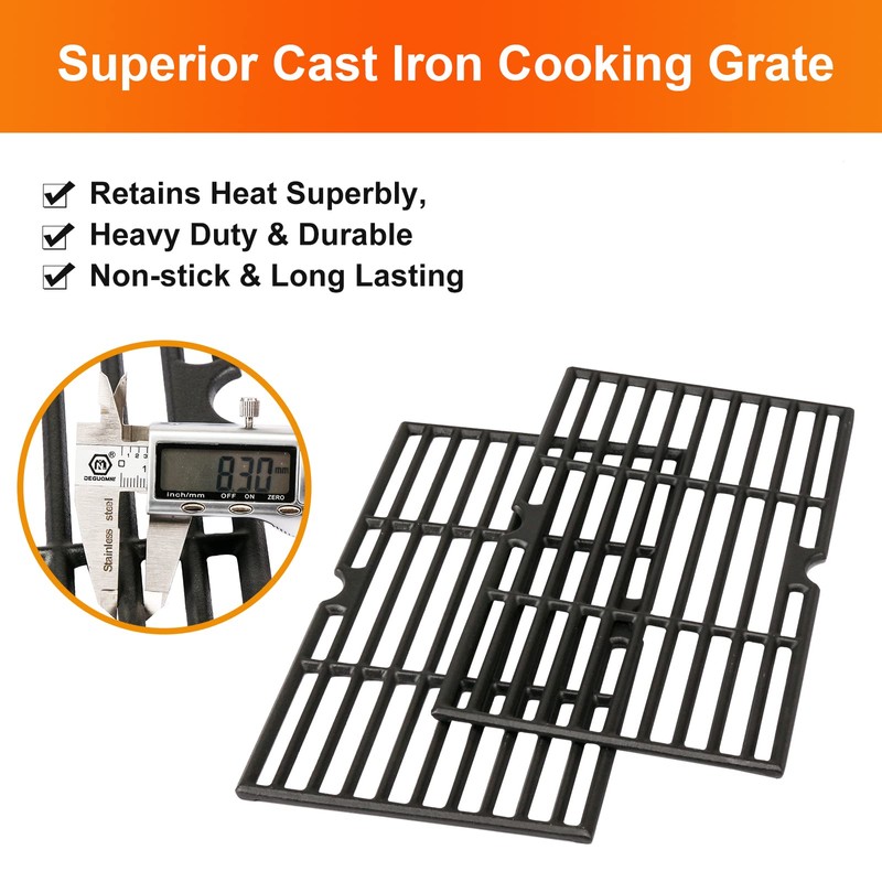Hisencn Grill Cooking Grates for Char Griller Charcoal Grill 1624