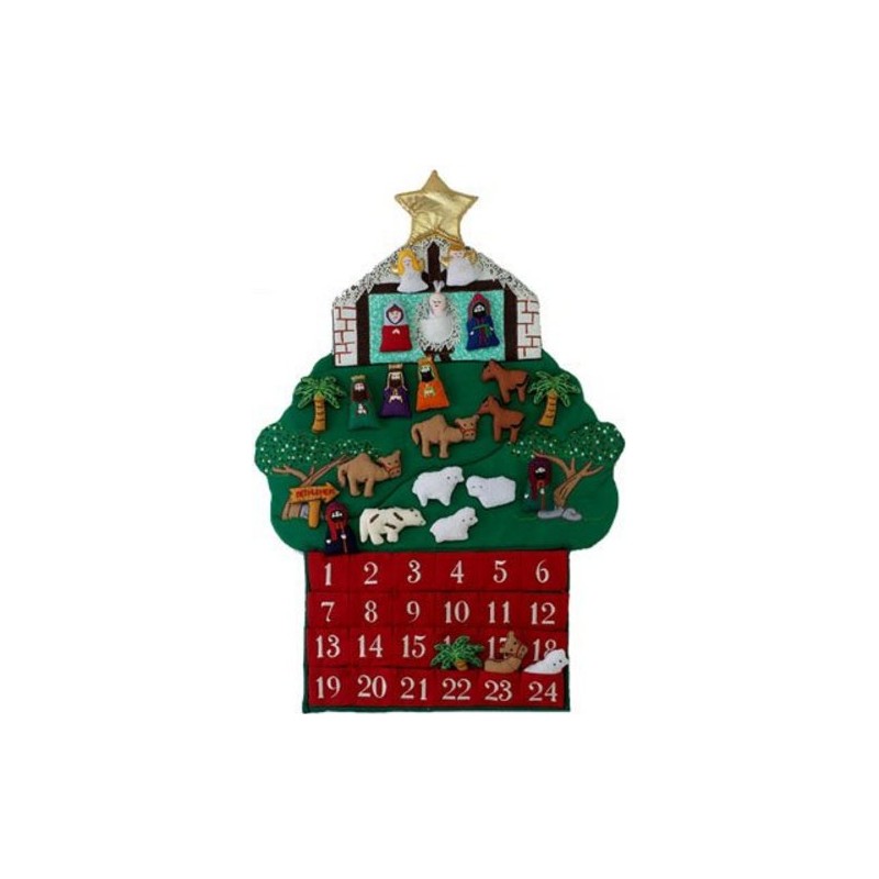Kubla Crafts Nativity Fabric Advent Calendar