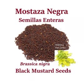 majcka4 MOSTAZA NEGRA entera 7 oz Hierbas BLACK MUSTARD SEEDS Brassica nigra herbs