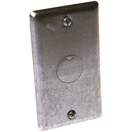 4 in. x 2 in. Handy Box Cover, 1/2 in. Center KO