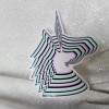 Moonlight Jade STKR087 UNICORN Lover Psychedelic Black White Lilac Light