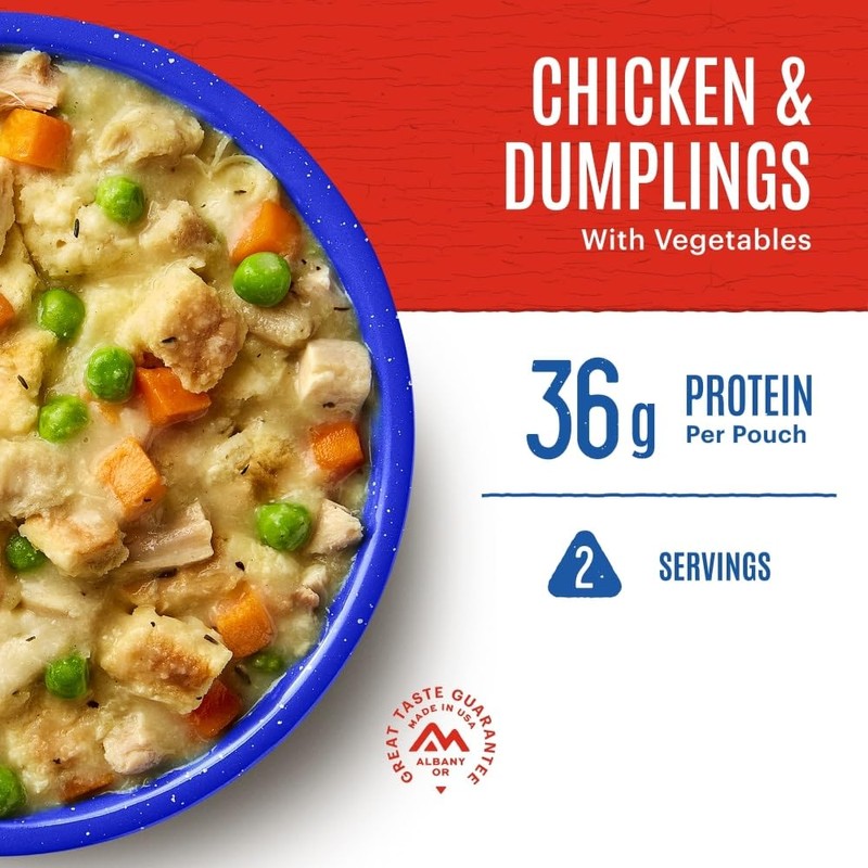 Survival, Backpacking & Camping Food | 2 Servings by Mountain