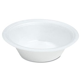 Dart 12BWWQR Quiet Classic 12 oz. Laminated Foam Bowls - White (125/Pack)