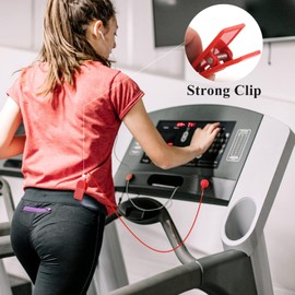 Treadmill Safety Key, Universal Treadmill Magnetic Safety Lock Magnetic Safety Switch for Treadmills Emergency Stop Accessories for Most Treadmills Red 3.1 cm Key