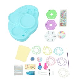 Nail Polish Toy DIY Kids Nail Art Salon Set Makeup Manicures Decoration Kit for Girls Aged 5 and Above