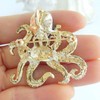 Sindary BZ083 - Broche de pulpo de animales (4,5 cm),