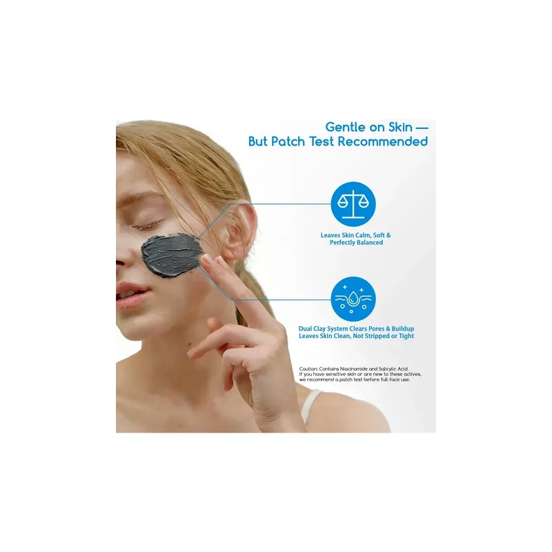 Clay Mask For Face 200ml Pore Minimizing Mud Mask With