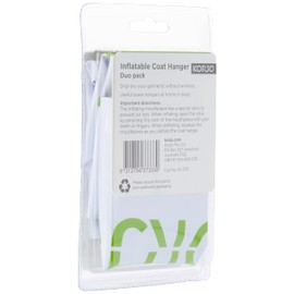 Korjo Coat Hanger Duo Pack, Inflatable Coat Hangers, for Travel, 2-Pack