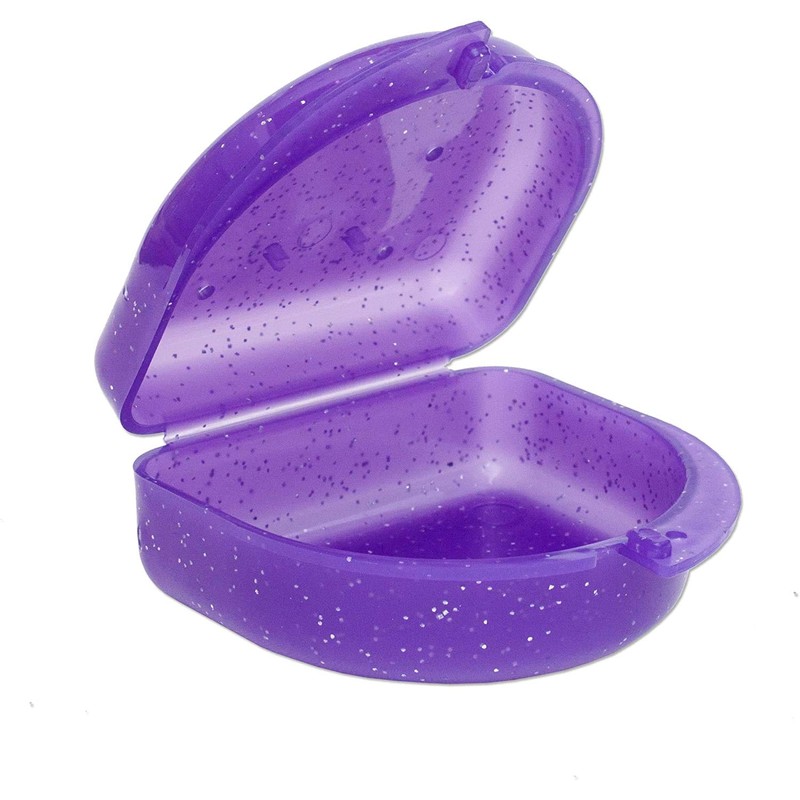 Sparkle/Glitter Gum Shield Case - Mouthguard Box for Ortho Retainers,