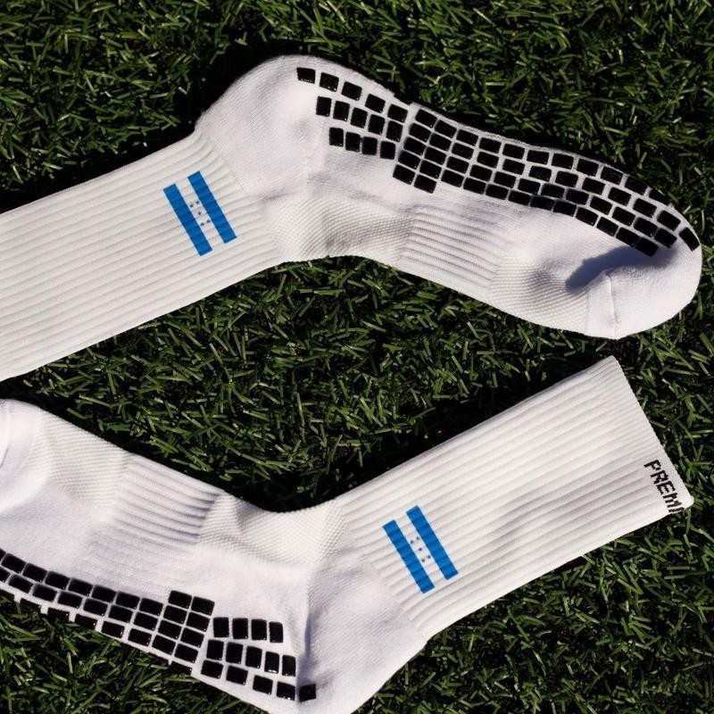 Premier Edge Honduras Flag White Grip Socks - Quantity: 2