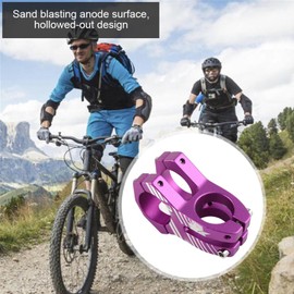 Keenso Bicycle Handlebar Stem, Mountain Bike Handlebar 31.8 mm Aluminium Alloy Stem Road Bike Handlebar Stem Riser for Mountain Bike, Road Bike (Purple)